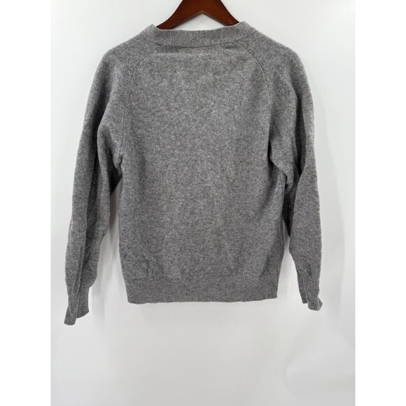 Vintage James Pringle Holm Woolen Mills Inverness Gray wPockets SIZE 40 Cardigan - Picture 6 of 13